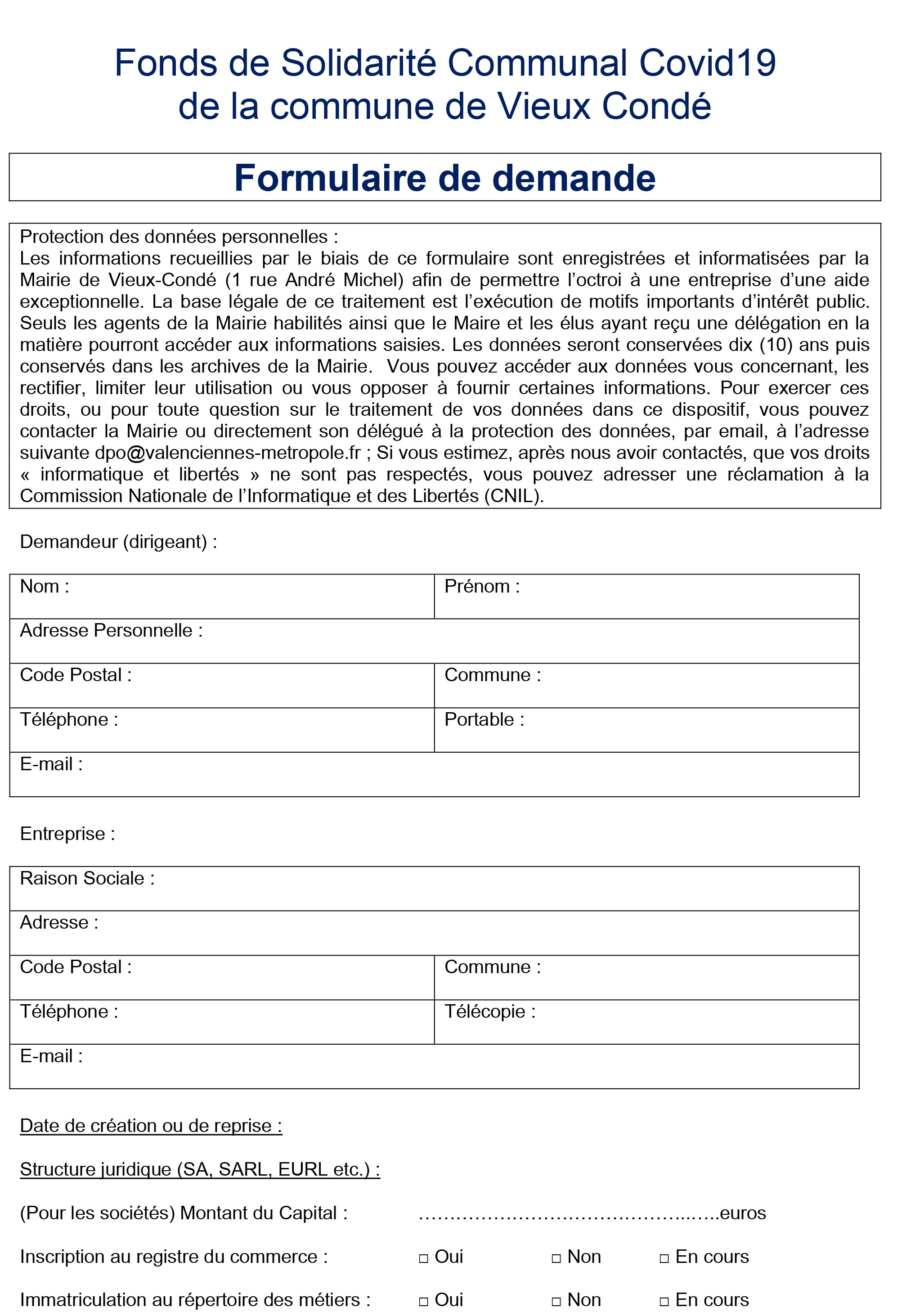 formulaire fonds 1