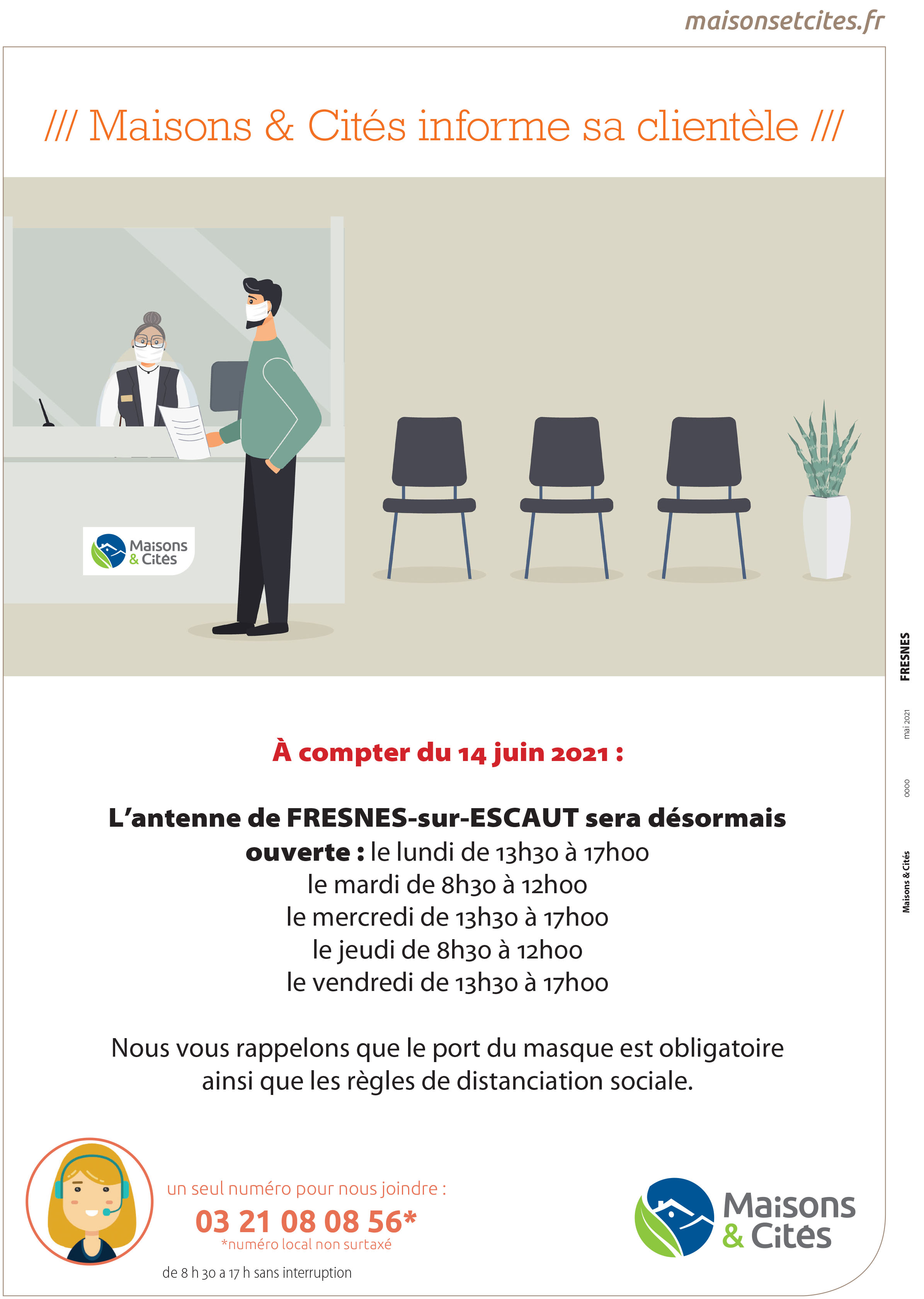 horaires maisons cites