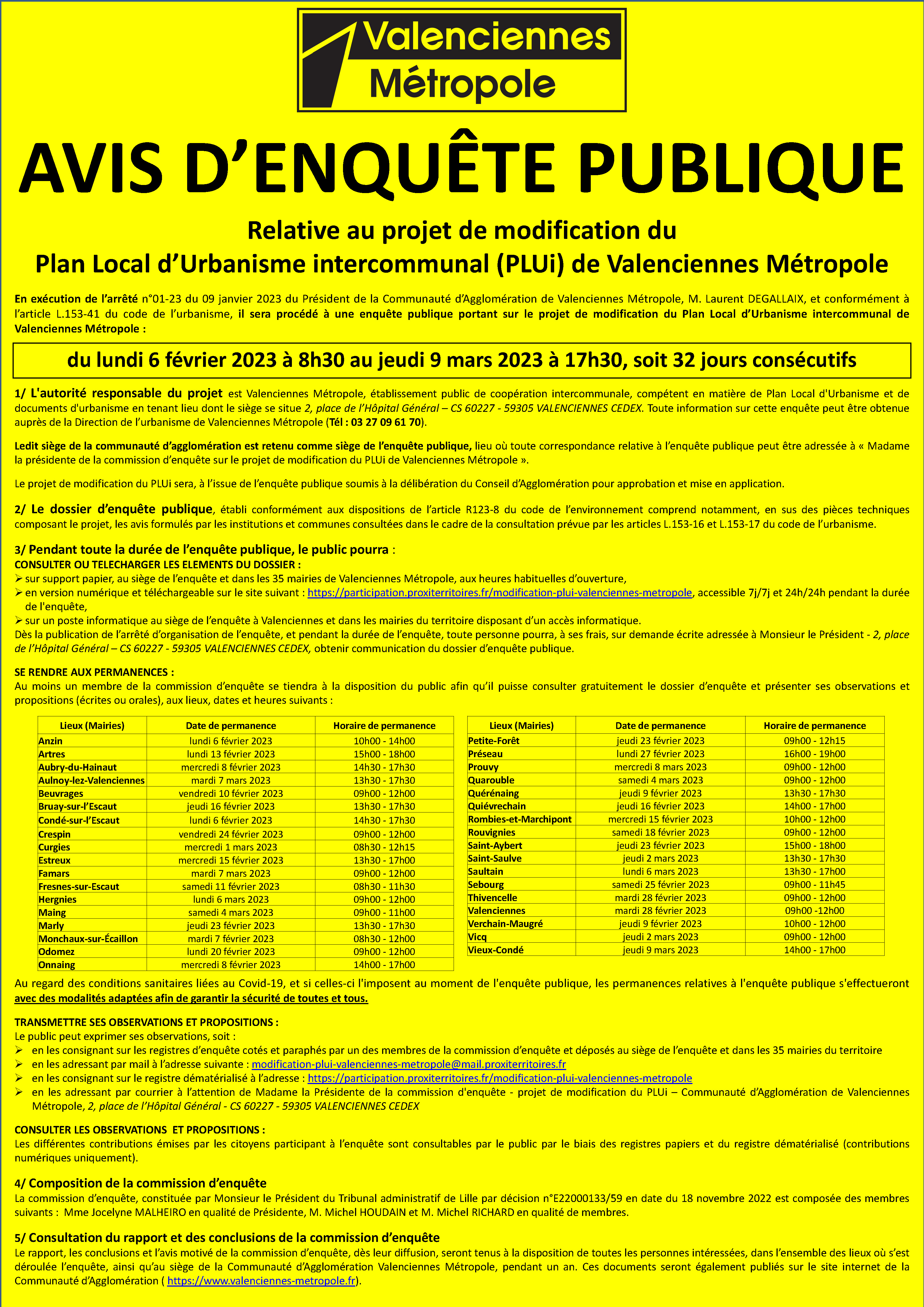 avis plui 2023